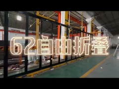 عزل صوتي مضاد للأعاصير مزدوج الزجاج بوابة قابلة للطي من الألومنيوم باب زجاجي قابلة للطي